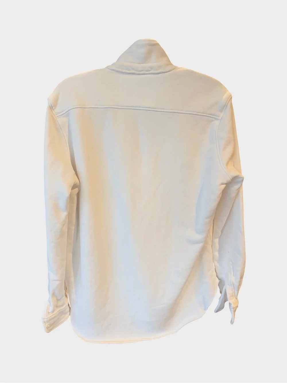 Frank & Eileen Eileen Triple Fleece Sweatshirt Button-Up White Size XS - Picture 5 of 7